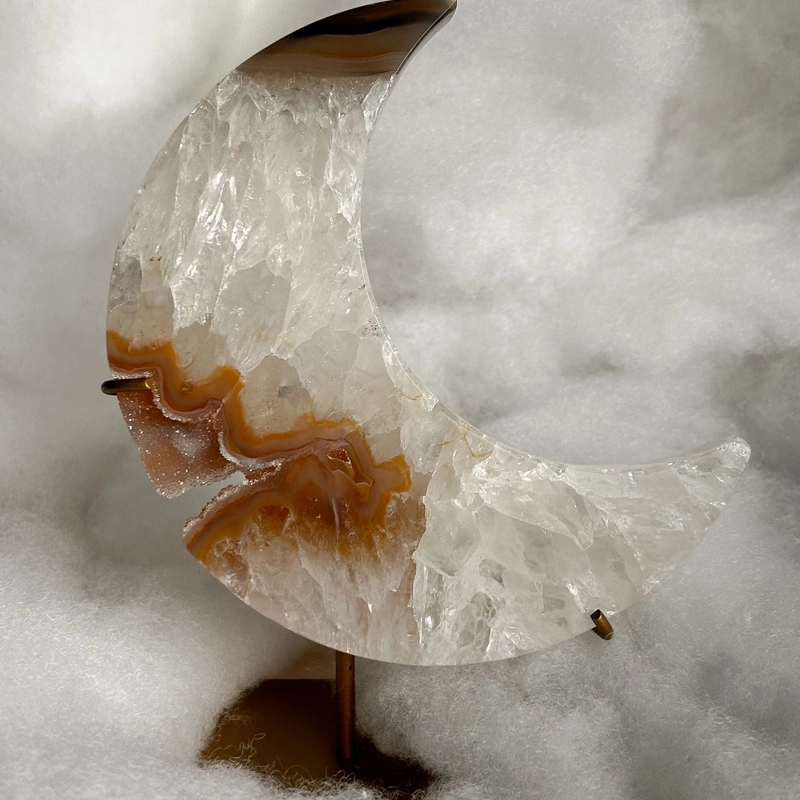 mezzaluna in Quarzo e Golden Healer